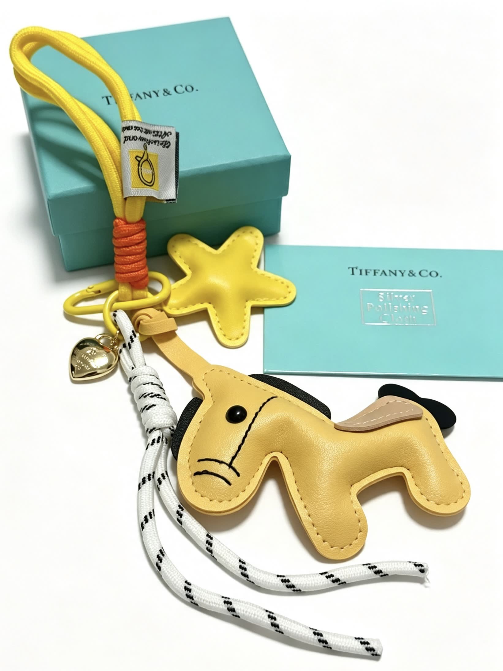 Tiffany & Co. Yellow Leather Horse Charm